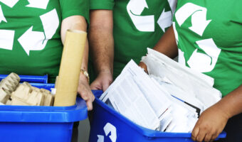 Environmentalists recycling for world environment day